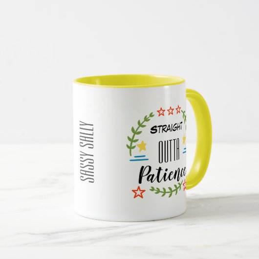 Funny Mug: Kies uw Sarcastische woorden Mok (Voorkant rechts)