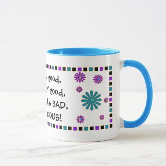 FUNNY MUG - kleurrijk - als ik goed ben. . . Mok (Rechts)