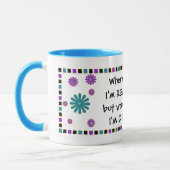 FUNNY MUG - kleurrijk - als ik goed ben. . . Mok (Links)