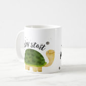 Funny Mug - Langzame start geen Morning Person Koffiemok (Voorkant links)