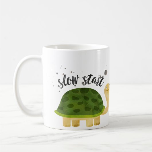 Funny Mug - Langzame start geen Morning Person Koffiemok (Links)