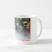 Funny mug met foto van wasbeer en stinkdier koffiemok (Voorkant rechts)