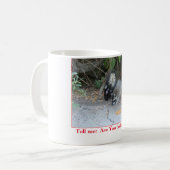 Funny mug met foto van wasbeer en stinkdier koffiemok (Voorkant links)