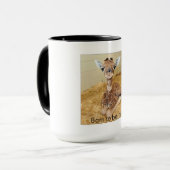 Funny mug met giraffe mok (Voorkant links)