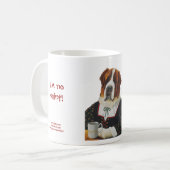 Funny mug met St. Bernard Koffiemok (Voorkant links)
