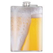 Funny Mug of Beer Optical Illusion Heupfles (Achterkant)