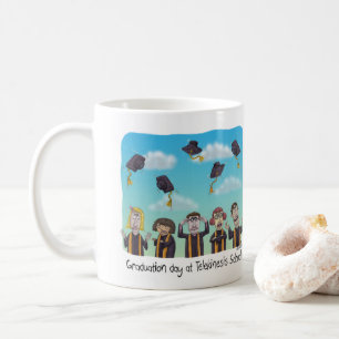 Funny Mug of Graduates - Telekinesis School. Koffiemok