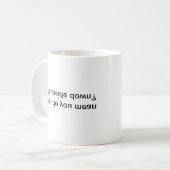 Funny Mug ondersteboven Koffiemok (Voorkant links)