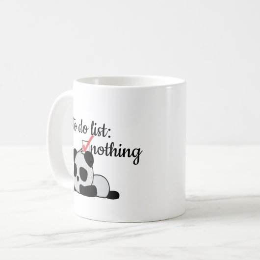 Funny mug Panda Gift Koffiemok (Voorkant links)
