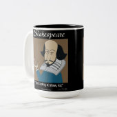 Funny Mug - Shakespeare The Taming of the Shrew Tweekleurige Koffiemok (Voorkant links)