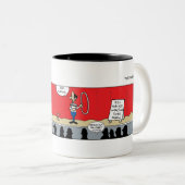 Funny Mug - Taming of the Shrew - Shakespeare Tweekleurige Koffiemok (Voorkant rechts)