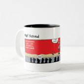 Funny Mug - Taming of the Shrew - Shakespeare Tweekleurige Koffiemok (Voorkant links)