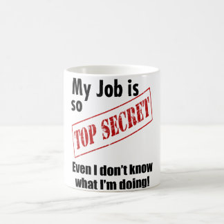Funny Mug Top Secret Job Kantoor Gift Koffiemok
