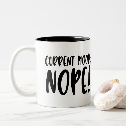 Funny Mug Tweekleurige Koffiemok (Met donut)