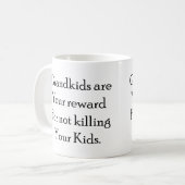 Funny Mug voor grootouders Funny Gift voor oma Koffiemok (Voorkant links)