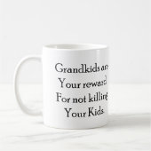 Funny Mug voor grootouders Funny Gift voor oma Koffiemok (Links)