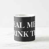 Funny mug voor jongens | Echte mannen drink thee Koffiemok (Center)
