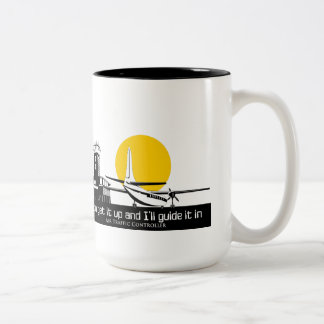 Funny Mug voor luchtverkeersleiders Tweekleurige Koffiemok
