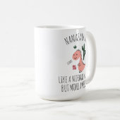 Funny Mug voor Nana, Nanasaurus Grandmoeder Gift. Koffiemok (Voorkant rechts)