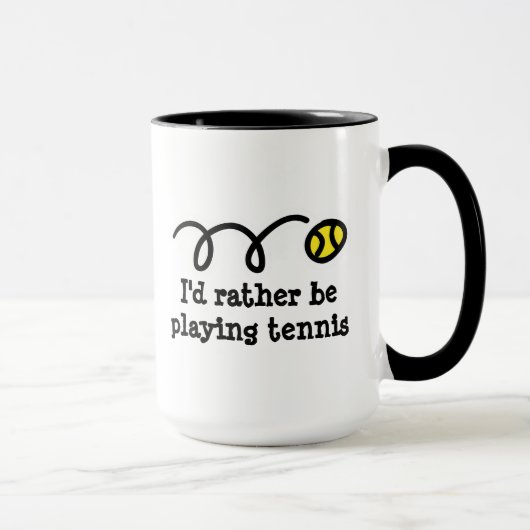 Funny mug voor tennisspeler mok (Rechts)