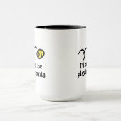 Funny mug voor tennisspeler mok (Midden)