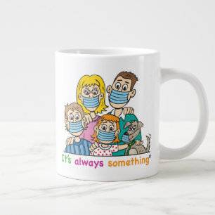 FUNNY MUG wanneer het onverwachte CORONAVIRUS gebe Grote Koffiekop
