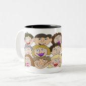 Funny Mug Which A Name Can Be Added Tweekleurige Koffiemok (Voorkant links)