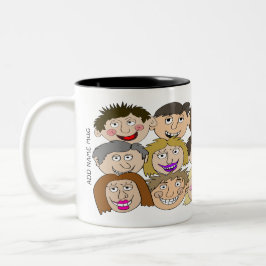 Funny Mug Which A Name Can Be Added Tweekleurige Koffiemok