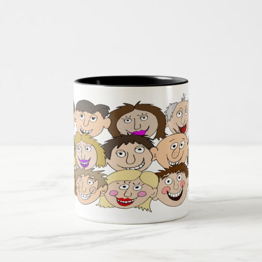 Funny Mug Which A Name Can Be Added Tweekleurige Koffiemok (Center)