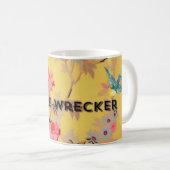 Funny mug yellow  floral koffiemok (Voorkant rechts)