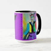 FUNNY MUGS - FRANKENSTEIN & BAT - HUMOR GIFTS MOK (Voorkant rechts)