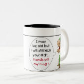 Funny Mugs: Houd Handen van mijn Mok (Voorkant rechts)