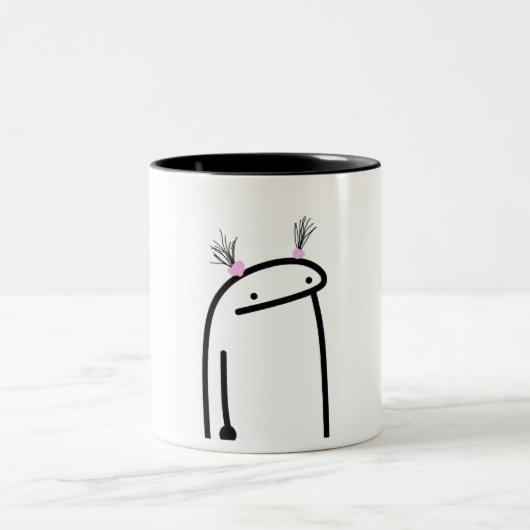 Funny mugs tweekleurige koffiemok (Center)