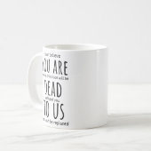 Funny mugs voor collega, je bent nu dood voor ons. koffiemok (Voorkant links)