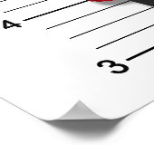 Funny Mugshot Giraffe voor kerstmis Poster (Hoek)