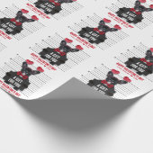 Funny Mugshot Guilty Love Dog Valentijnsdag Cadeaupapier (Hoek)