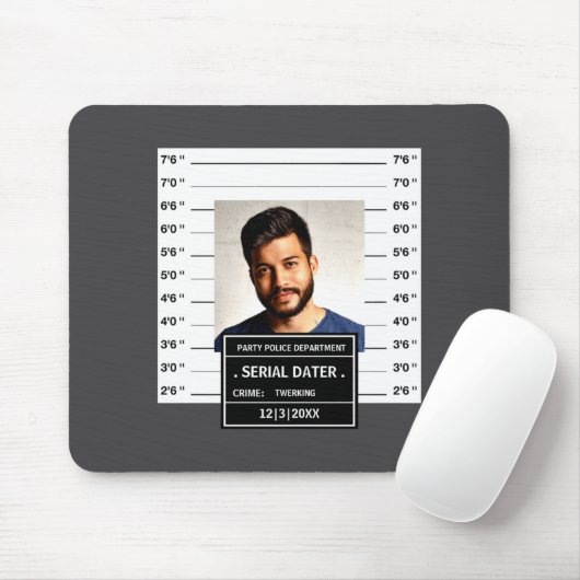 Funny Mugshot Ster  Muismat (Met muis)