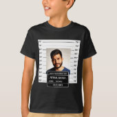 Funny Mugshot Ster T-shirt (Voorkant)