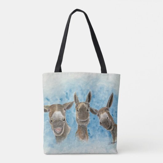 Funny Mule Canvas tas (Achterkant)