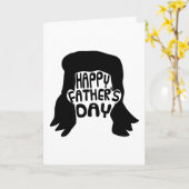 Funny Mullet Happy Father's Day Kaart (Gele Bloem)