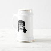 Funny Mullet Happy Vaderdag Bierpul (Voorkant links)