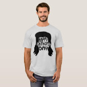 Funny Mullet Happy Vaderdag T-shirt (Voorkant volledig)