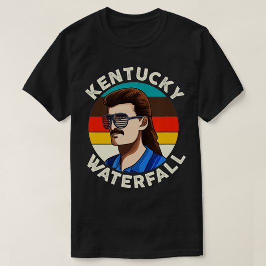 Funny Mullet Kentucky Waterfall Redneck Mullet T-shirt (Design voorkant)