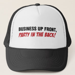 Funny Mullet Qoute, Business and Party Trucker Pet