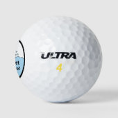 Funny Mulligan Humor Golf Balls Golfballen (Logo)