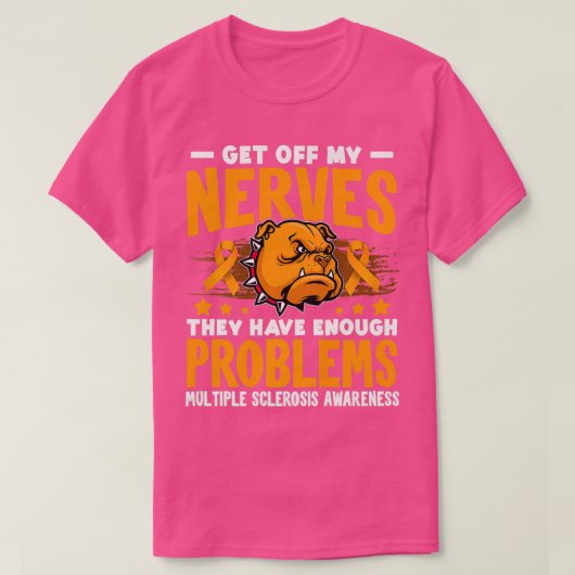 Funny Multiple Sclerosis Awareness Hondenliefhebbe T-shirt (Design voorkant)