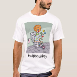 Funny Multitasking Juggling Clown Kaarten en cadea T-shirt