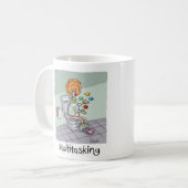 Funny Multitasking Kaarten en cadeaus Koffiemok (Voorkant links)