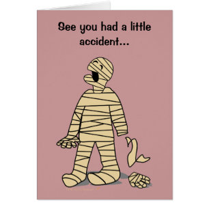 Funny Mummy Broken Hand voelen zich beter