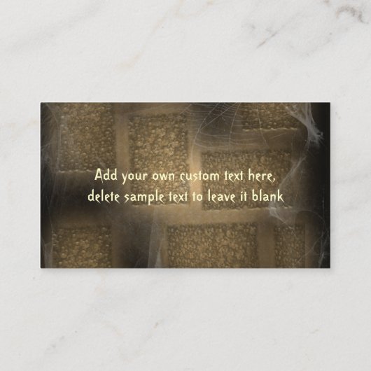 Funny Mummy Halloween Costume Visitekaartje (Achterkant)